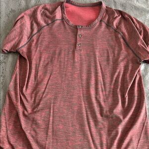 Lululemon Men's Red Shirt